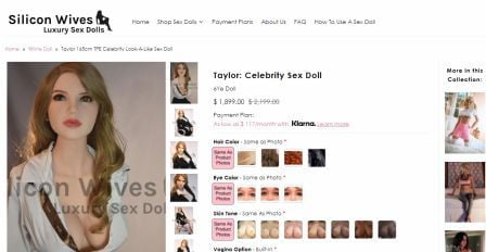Taylor Swift Sex Doll Silicon Wives
